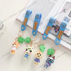 Raymond Animal Crossing Keychains Silicone Key Ring Fashion Jewelry Accessories Cute Shaped Pendants