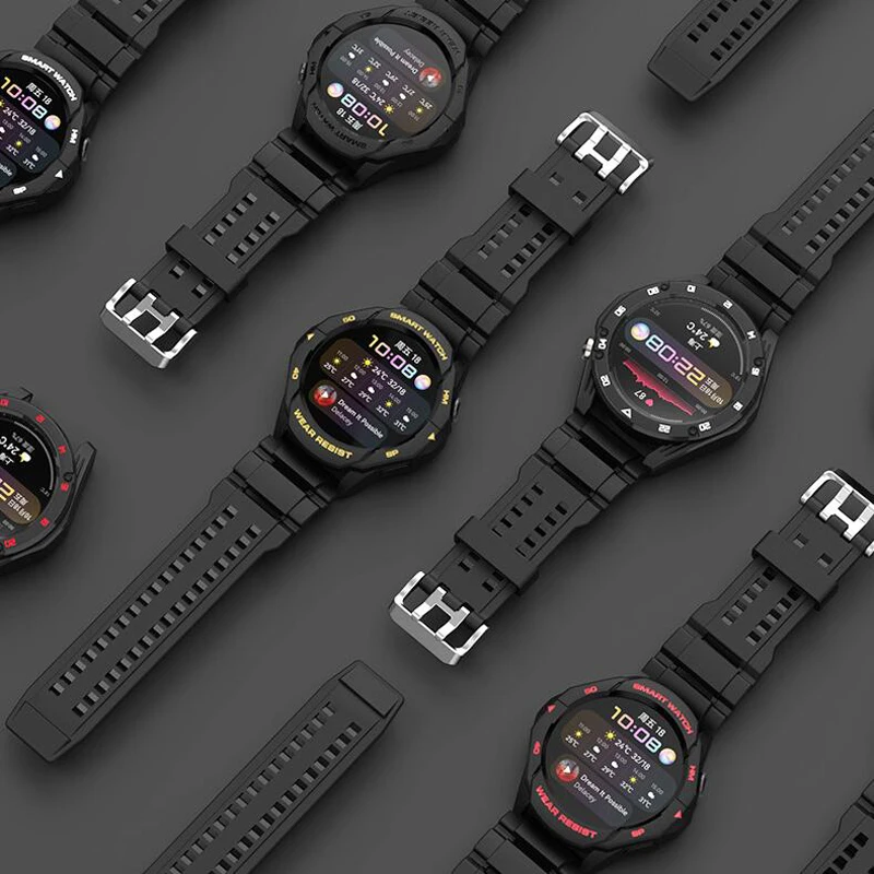 Funda protectora de borde completo para Huawei Watch 3/3 Pro, carcasa protectora de marco suave de TPU para reloj inteligente 3pro, correa de reloj deportivo, cubierta de parachoques