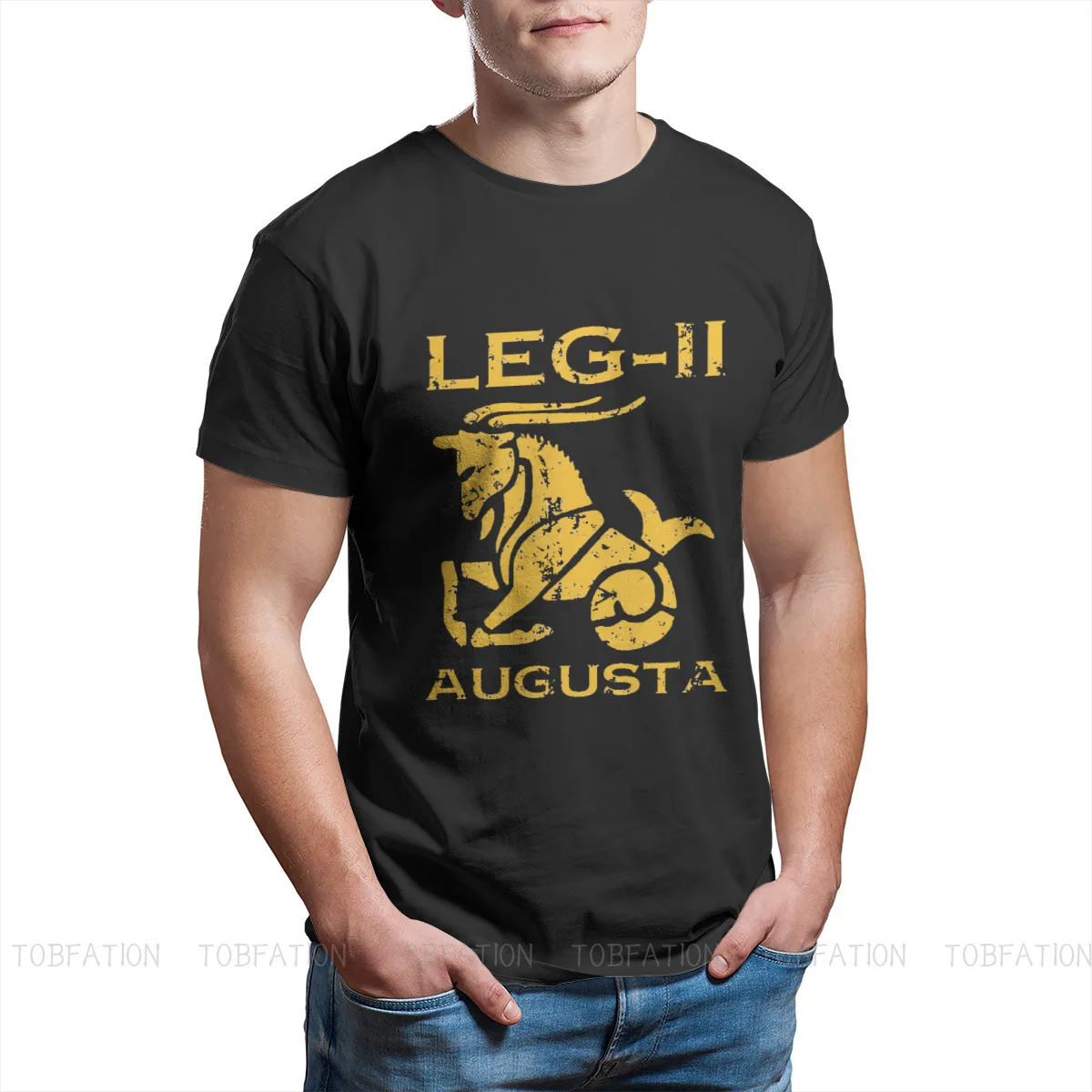 Ancient Rome TShirt for Men Legio II Augusta Soft Leisure Tee T Shirt Novelty New Design Fluffy