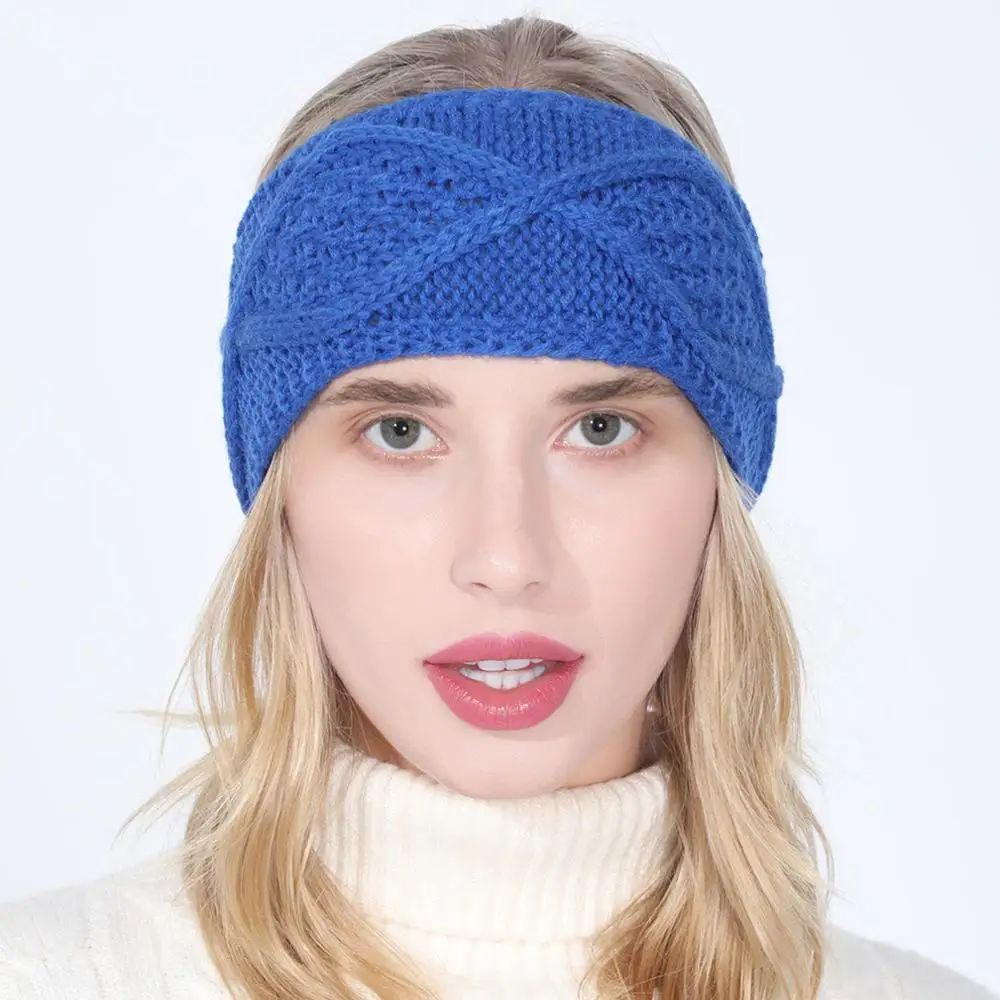women autumn winter Ponytail Beanie hat female Stretch Crochet knitted hat lady arylic geometry pattern winter hat