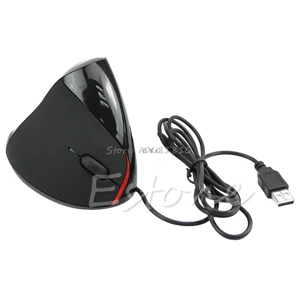 Ergonomisches Design USB Vertikale Optische Maus Handgelenk Healing Für Computer PC Laptop Drop Shipping