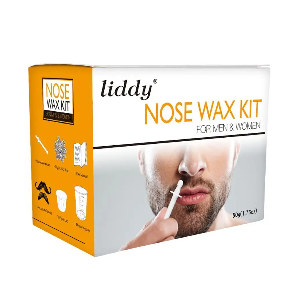 Nose Ear Hair Removal Depilation Wax Dipping Pot Hair Removal Waxing Kit Remove Nose Hair Bean Nostril Cleaning