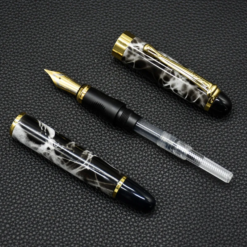 16Pcs Business Iraurita Fountain pen Full metal Golden Clip luxury pens student Gift Ink pen Stationery Office school supplies