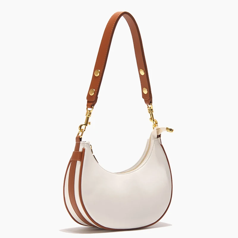 VM FASHION KISS Luxury Half Moon Handbag Women Crescent Shape Bags Personality Underarm Bag 2021 Fashion Shoulder Bag Borsa