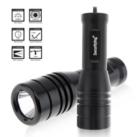 SecurityIng Diving LED Flashlights 570Lm IP68 Underwater 150M Scuba Photography VideoTorch for Cave Exploration