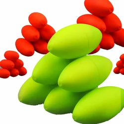 100Pcs Fluorescent Foam Traditional Line Group Float Space Beans Stopper for Sea Carp Fly Fishing Bait Fish Float Tools
