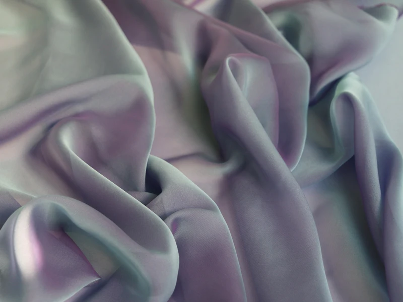 100cm*148cm Superdünner Zweifarbiger Chiffon-Gaze-Stoff, Weicher Tanz- und Brautstoff mit Schattierung – Detail 10