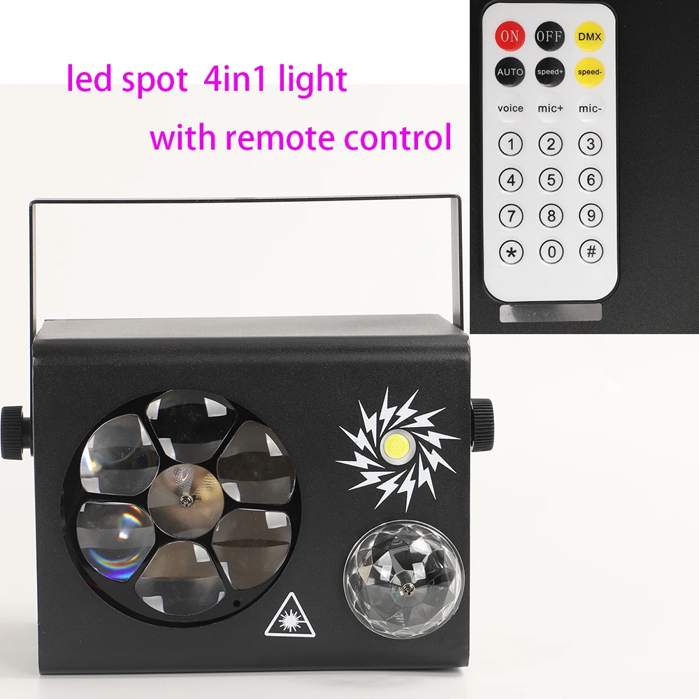 led laser strobe light com controle remoto e modos de controle 4in efeito party spot light padrao goo multi funcao 01