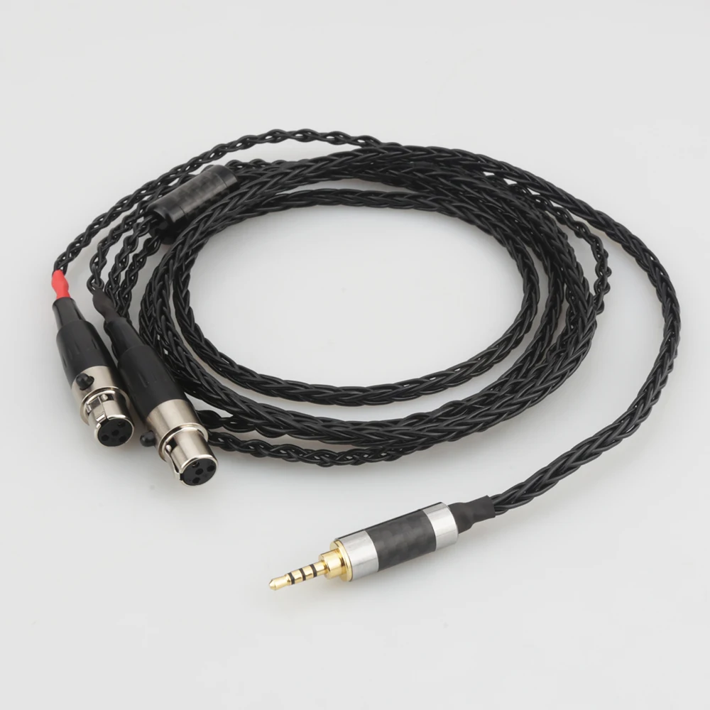 Audiocrast 2.5MM Earphone Headphone Upgrade Cable Silver Plated for Audeze LCD-3 LCD3 LCD-2 LCD2