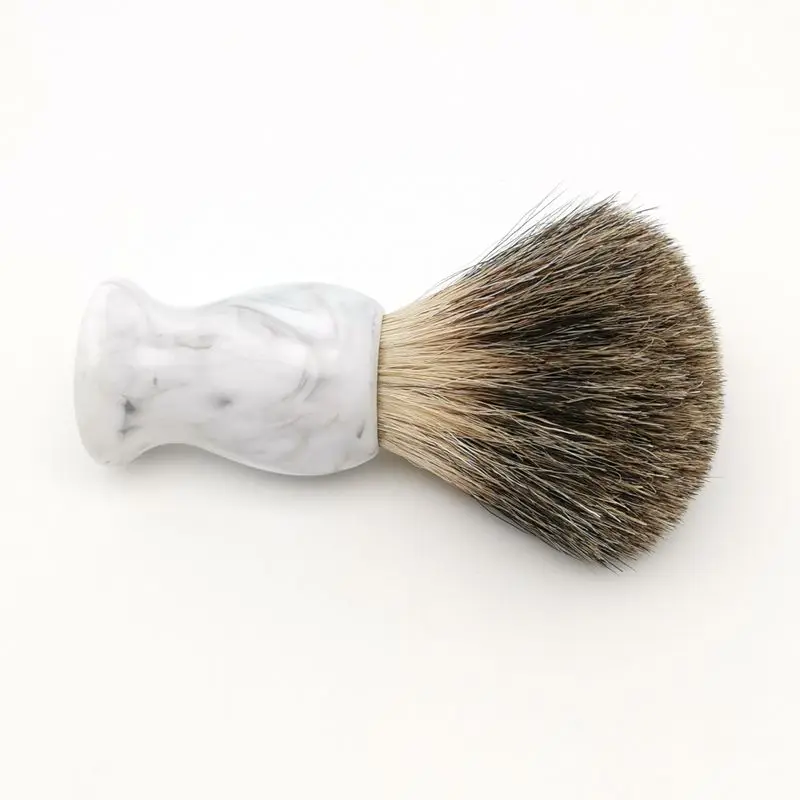 TEYO Pure Badger Hair Shaving Brush of Landscape pattern Handle Perfect for Wet Shave Cream Safety Double Edge Razor Beard Brush