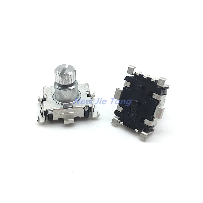 2pcs 360 Degree EC11 Rotary Encoder Code Switch 30 Position With Push Button 5pin SMD 9.5mm Plum Shaft Handle Length