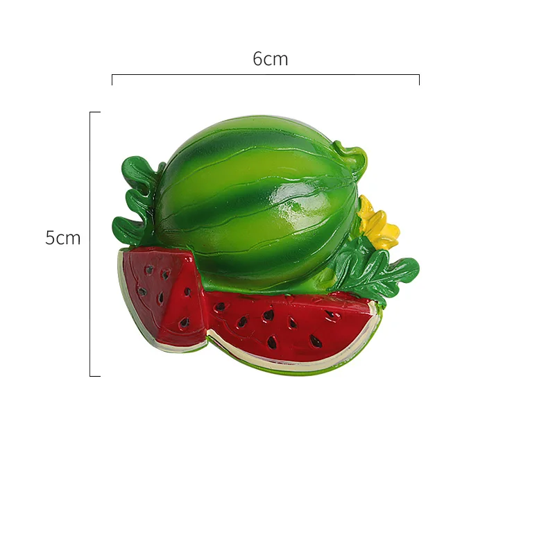 3d simulation rural vegetables fruits refrigerator magnetic stickers fridge magnets watermelon onion eggplant pepper Cute model