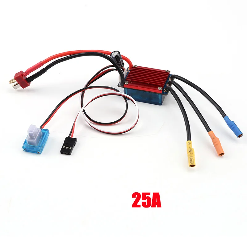 Nowy Rc 25A / 35A ESC bezszczotkowy ESC 2S wodoodporny pyłoszczelny elektroniczny kontroler prędkości z kartą programową do 1/16 1/18 RC Car