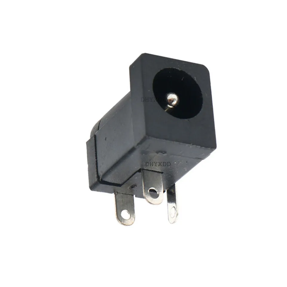 YINETTECH 50pcs Prise Montage DC 5.5x2.1mm 3 Broches - Connecteur Alimentation PCB