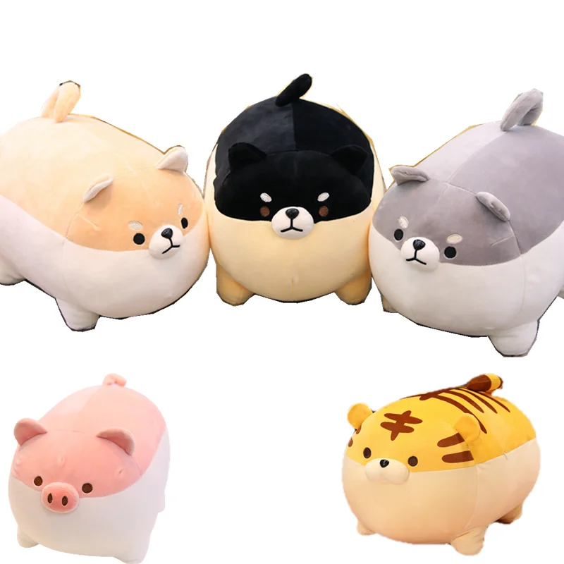 40/50cm Cute Shiba Inu Dog Cat Pig Plush Toy Stuffed Soft Kawaii Animal Pillow Lovely Gift for Kids Baby Children Good Quality