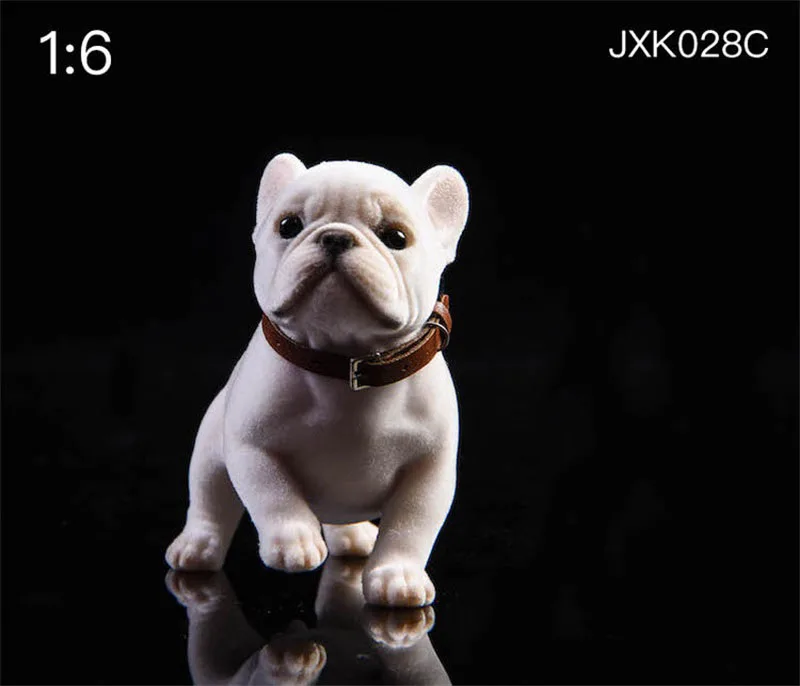 1/6 Quy Mô Pháp Bulldog Chó Thú Dễ Thương Hình Con Vật Đồ Chơi Mô Hình Đảng Nhà Trang Trí Xe Hơi Phụ Kiện