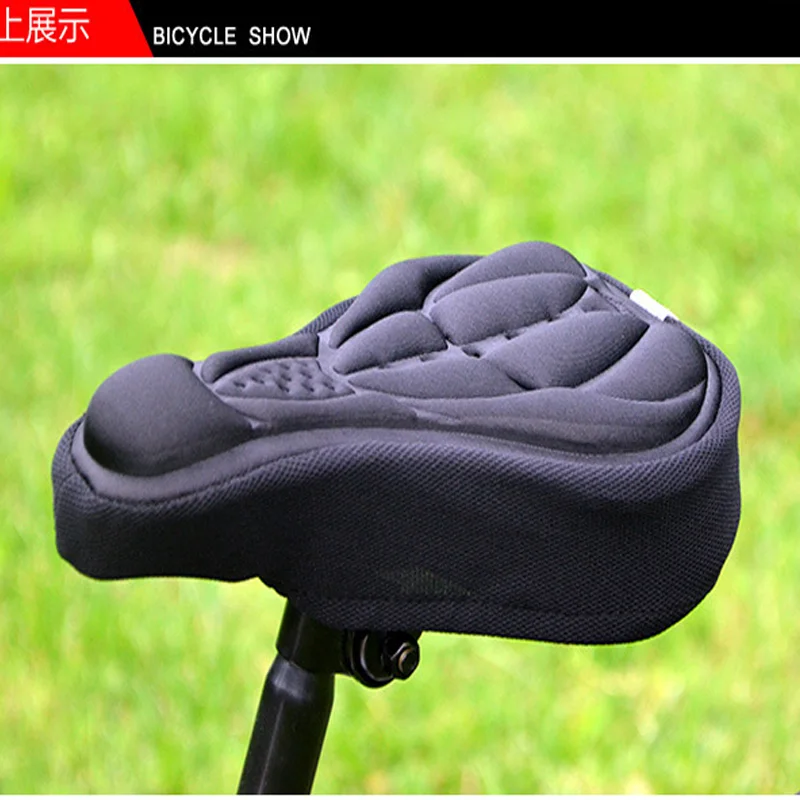 4 Colors Bicycle Saddle 3D Soft Cycling Seat Cover MTB Mountain Bike Thickene Sponge Pad Outdoor Breathable Cushion