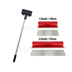 SUPRIHOO New Skimming Blade Aluminum Alloy Set Drywall Tools Skimmer Blade Kit With blades 12in and 22in and 2m Extension Rod