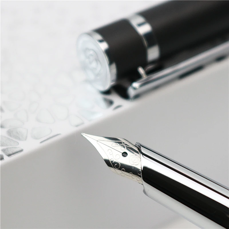 Elegant aristocratic hardcover Fountain Pen Student office stationery gifts F tip ink pen