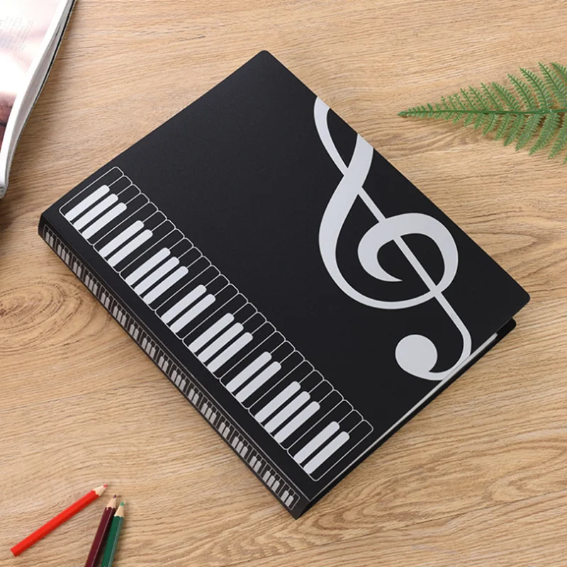 Carpeta de música multicapa de 40/80 páginas, archivador de presupuesto de plástico, bolsa de documentos de productos, organizador de escritorio de libros de Piano A4, nuevo