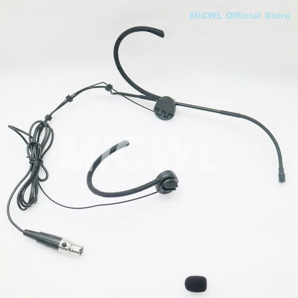 

mini XLR 3Pin TA3F Portable Foldable flexible Headset Microphone for AKG Samson Wireless Microphone System MiCWL