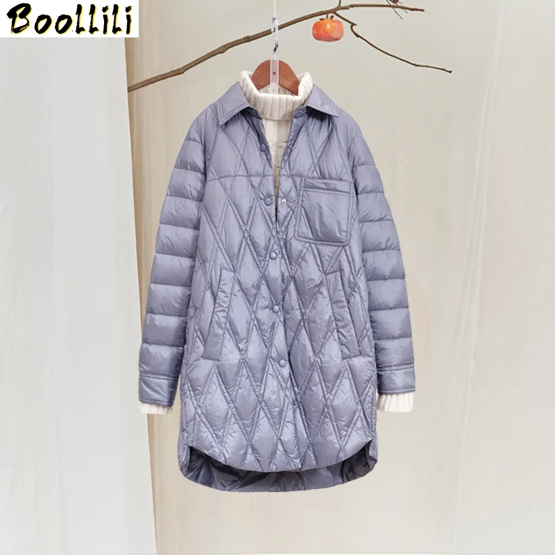 Winter Coat Boollili Women White Duck Down Jacket Women Clothes 2023 Koean Fashion Puffer Jacket Women Warm Parka