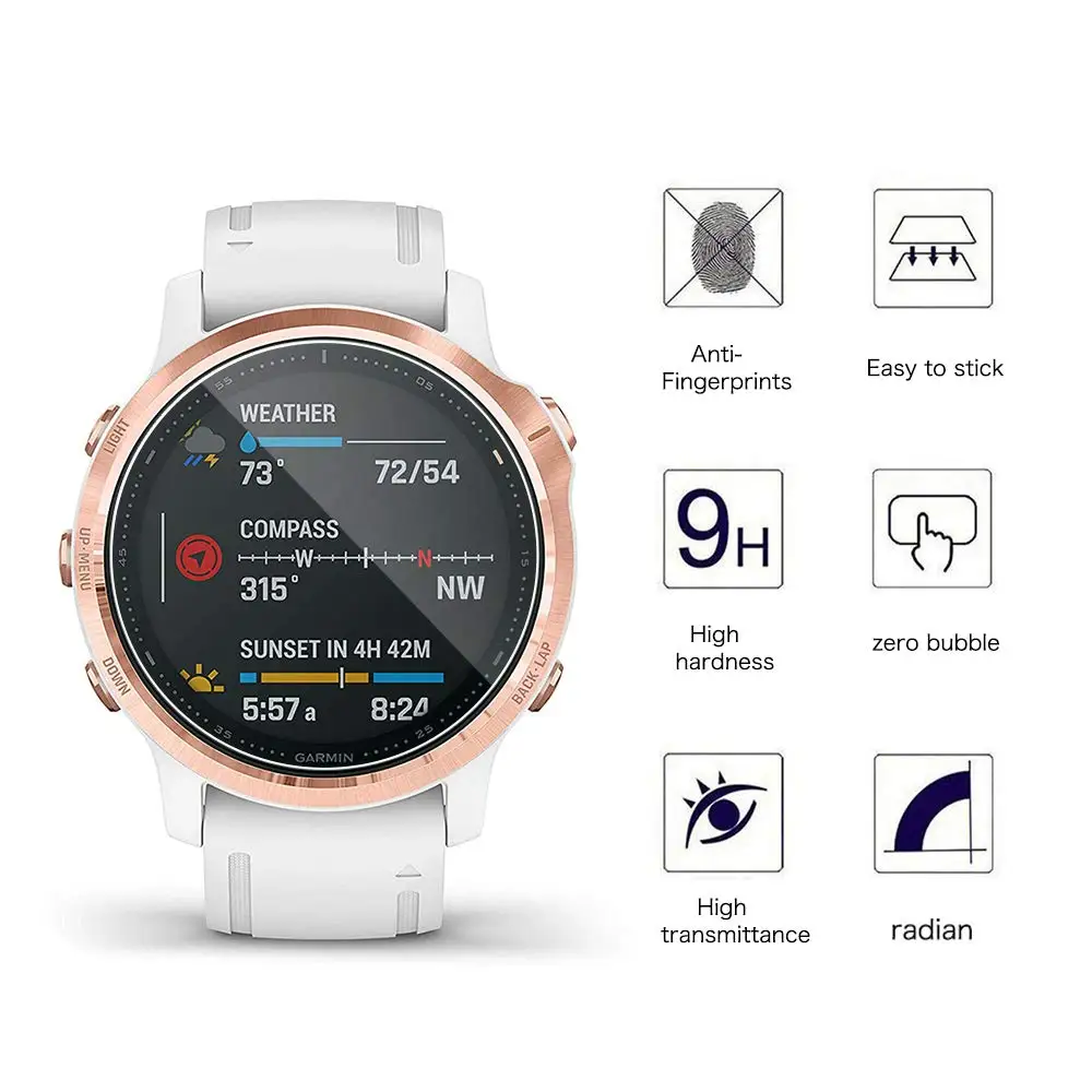 Gehard Glas Screen Protector Voor Garmin Fenix 6S
