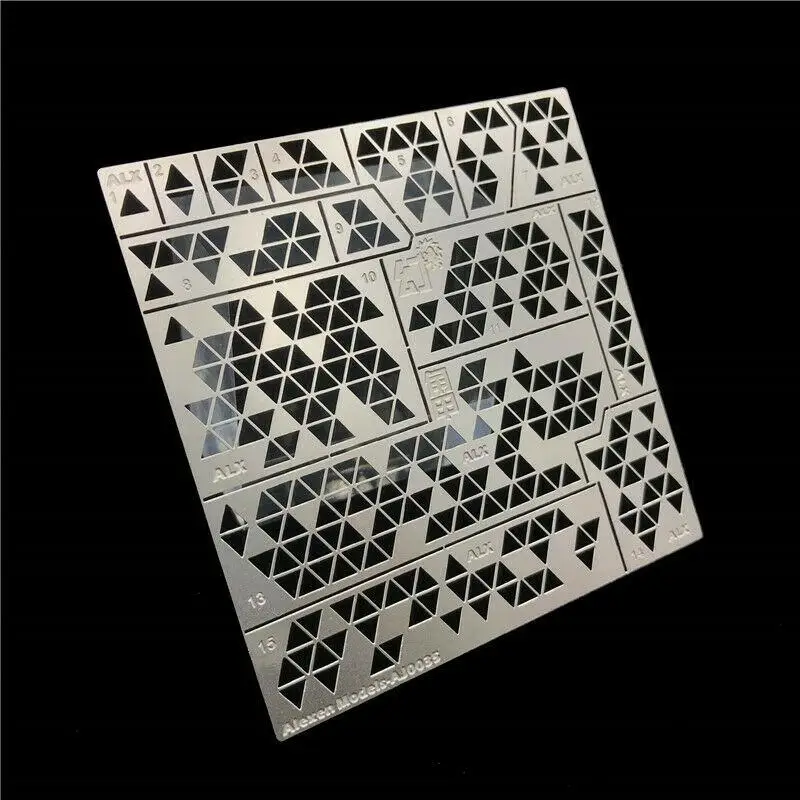 ALEX  AJ0035 1/35 Triangle Digital Stenciling Camouflage Template Leakage Spray Model Tools