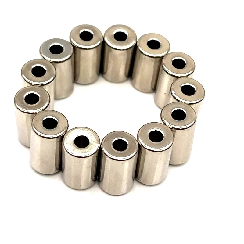 NdFeB Magnet Ring Dia 5.4x2.6x6.6 mm N42H Tube Diametrically Magnetized Strong Neodymium Permanent Rare Earth Magnets