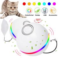 Smart Cat Toys USB Electric Pet Toys Magic Roller Ball Cat LED Rolling Flash Ball Toy Automatic Rotating Toy for Cat Dog Kids