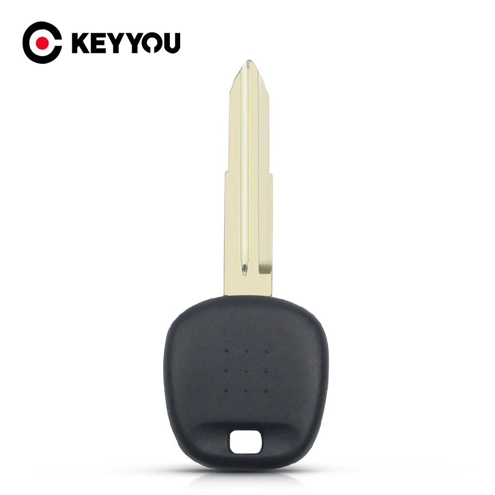 KEYYOU Transponder Chip Key Shell Blank Car Key Case No Chip Fob For Toyota 2002 2003 2004 2005 Uncut TOY41 Blade