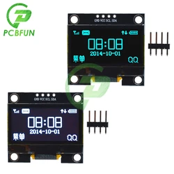 Écran OLED blanc/bleu 1.3 pouces I2C série 128x64, Module d'écran pour Arduino ssh1106-40-70 Celsius GND VCC SCL SDA