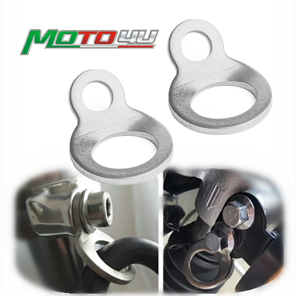 

Stainless Steel Tie Down Strap Rings Bolt hook Universal For Motorcycle Offroad Dirtbike Street ATV UTV