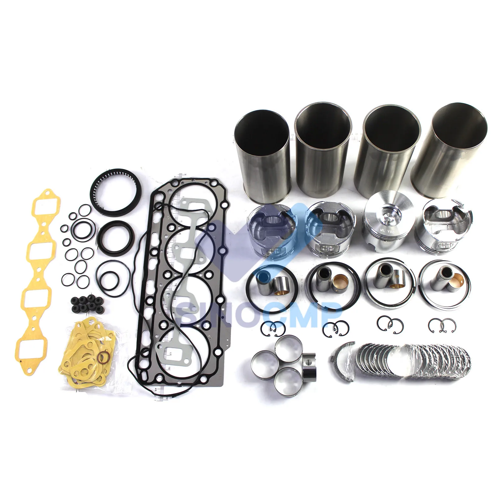 

4TNV88 Engine Bearing & Connect Rod &Cylinder Liner& Cylinder Head Gasket STD for Digger Excavator Loader Truck and Generator