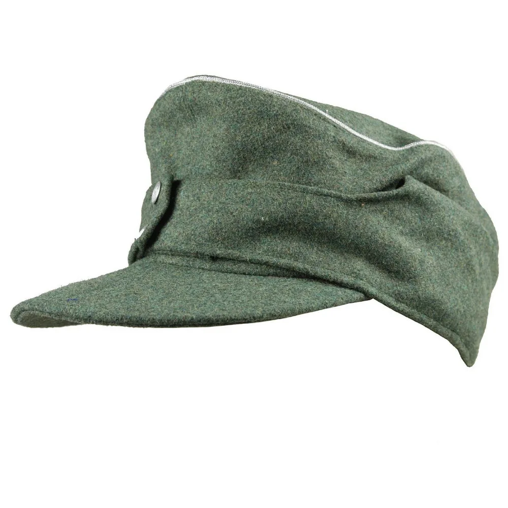 

WWII WW2 GERMAN WH OFFICER M43 PANZER WOOL FIELD CAP HAT