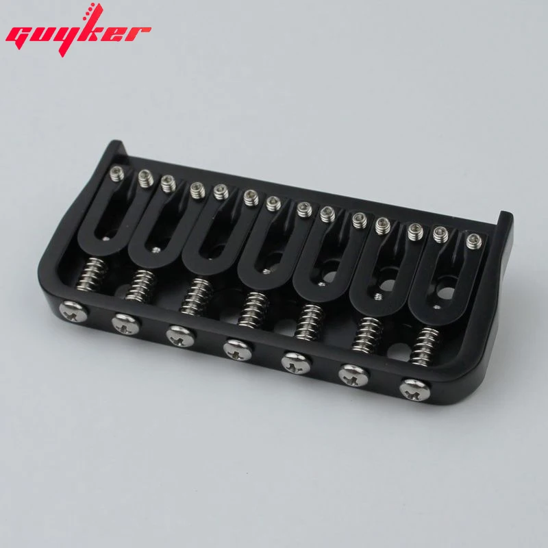 7 String Fixed Electric Guitar Bridge Black