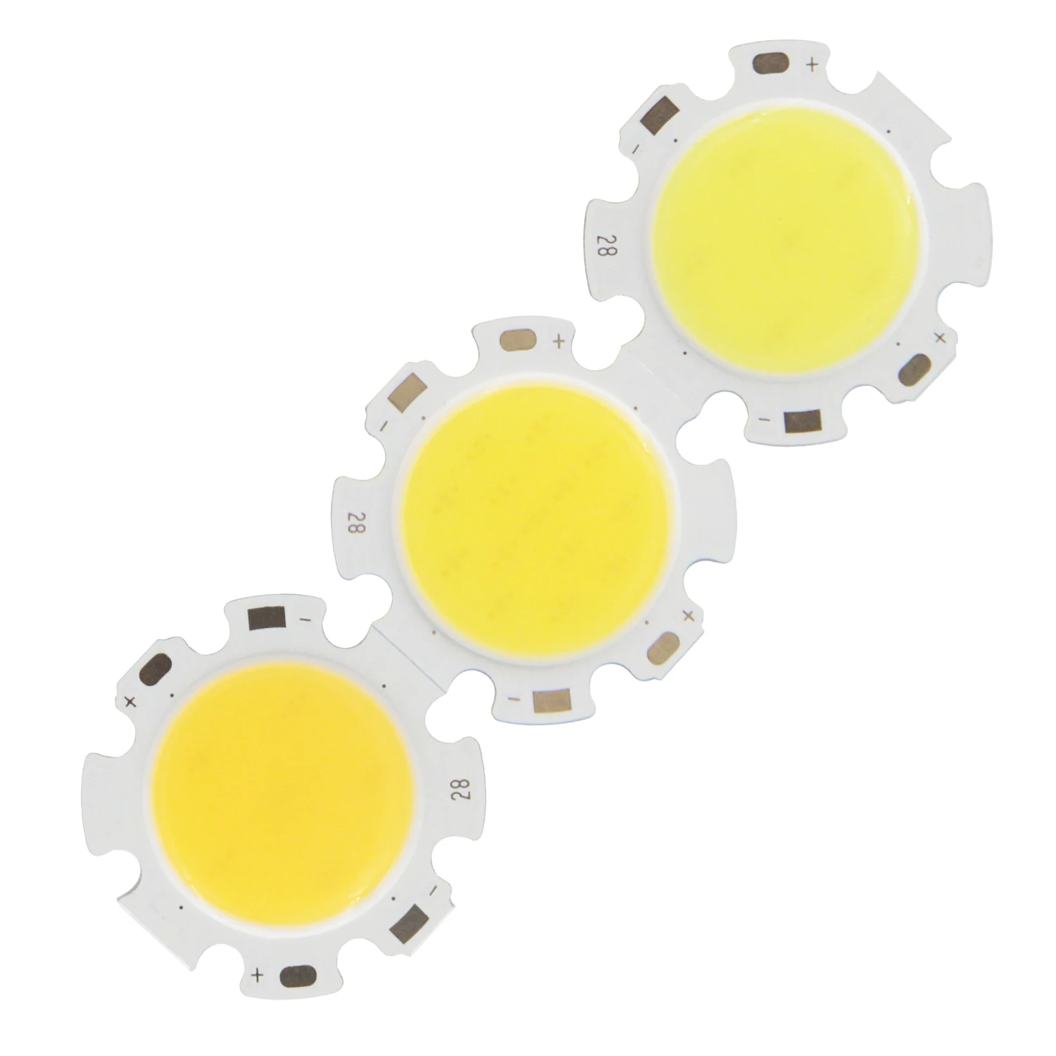 20pcs/Lot High Quality 3W 5W 7W 10W 12W Round COB LED Light Source 28mm Circular LED Big Power Chip On Board COB Light Lamp