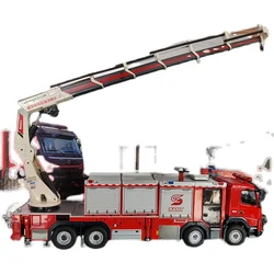 Collectible Alloy Model Toy Gift 1:50 Scale Original SANY JY200 Rescue Fire Truck Vehicles DieCast Toy Model Decoration