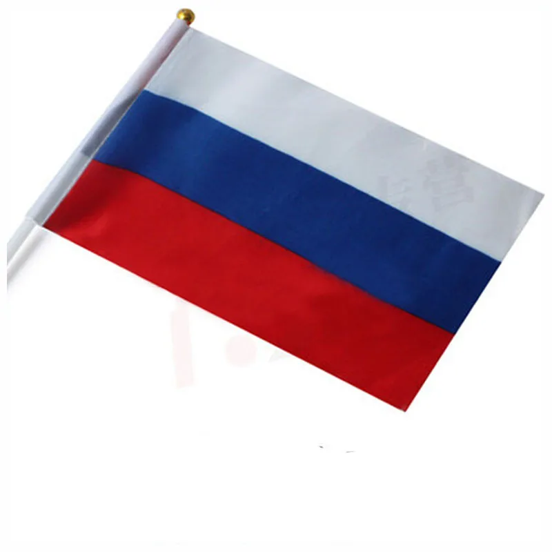 5*8 inches Russia flag,14*21cm small size national hand flag 100PCS/LOT