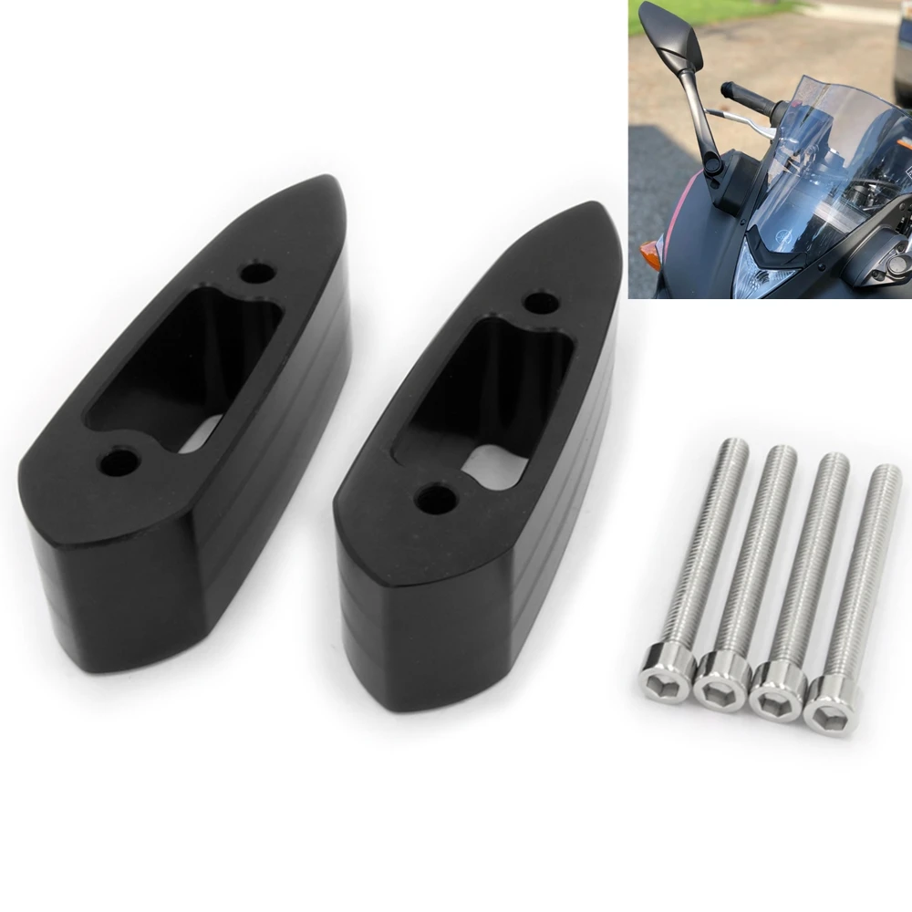 For Yamaha YZFR3 YZFR25 YZF R3 R25 Mirror Spacers Extenders Holder Motorcycle Mount Mirror Riser Extensions Adapter 2016 2017