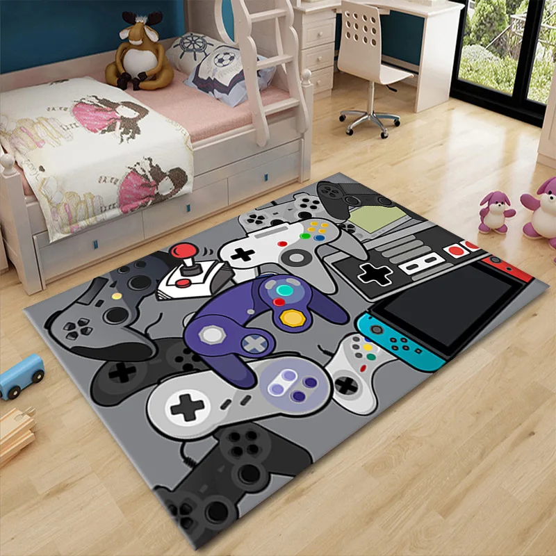 Nordic 3D Printed Child playing Carpets For Living Room Bedroom Area Rug Kids Room Game Tent Floor Mat Home Hallway Large Carpet