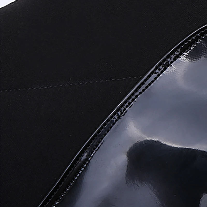 2019 Streth Al Ginocchio In Tessuto di Alta Piattaforma Stivali Donne Caldo di Spessore Scarpe Femminili Elastici dei pantaloni di Altezza Crescente