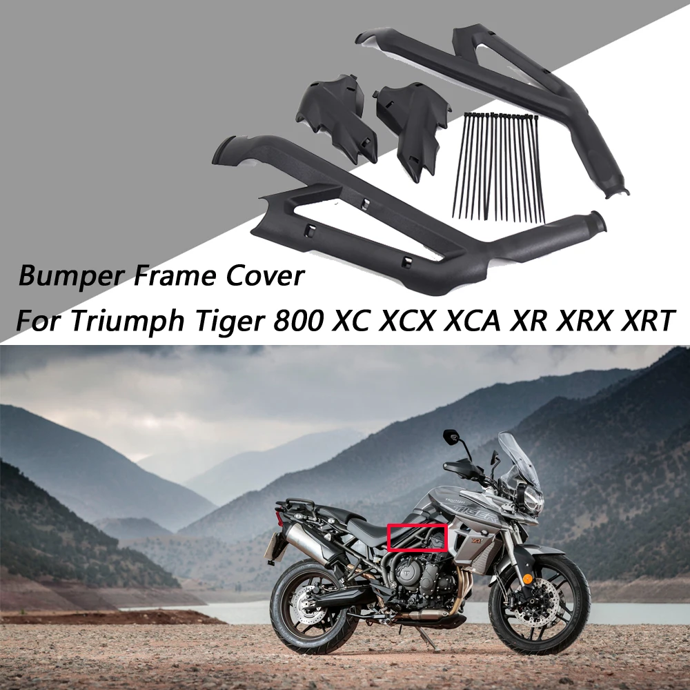 

Tiger800 Motorcycle Accessories New ABS Plastic Frame Cover Guards Protector For Triumph Tiger 800 XC XCX XCA XR XRX XRT