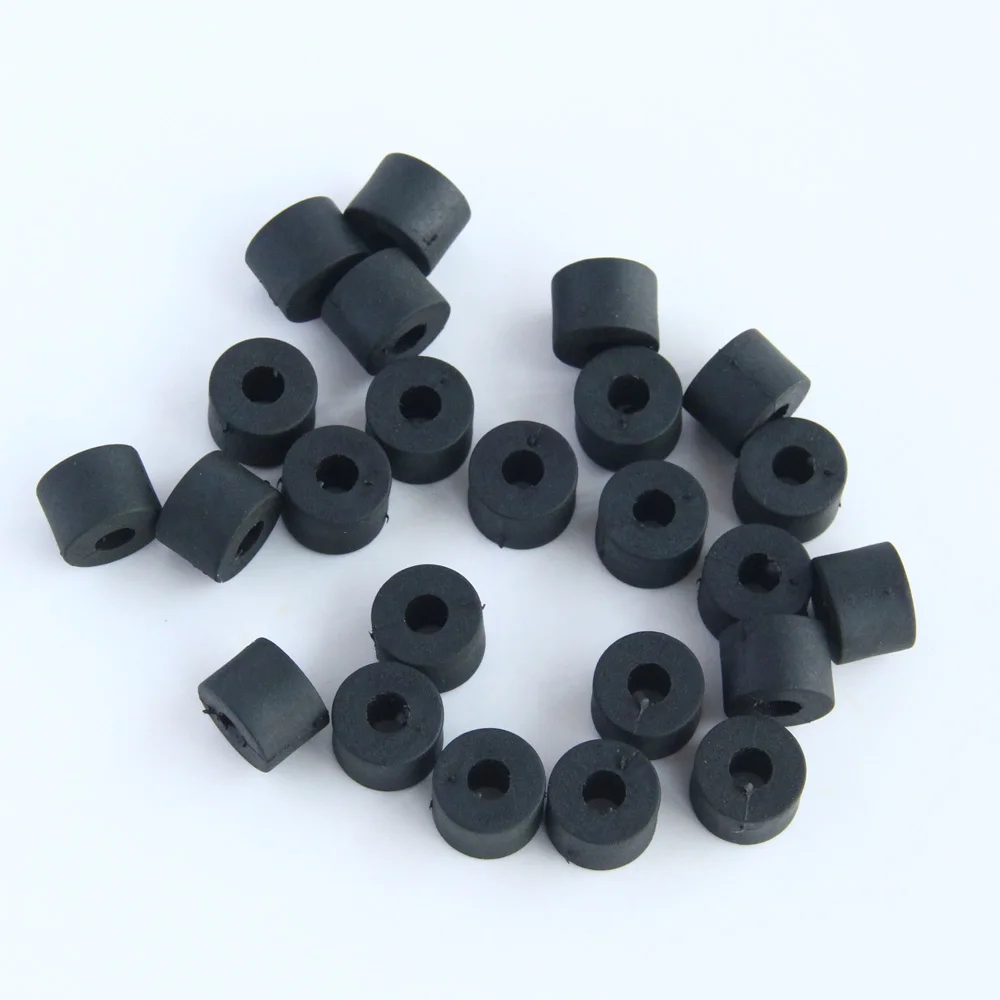 24Pcs หนา9มม.สีดำ Nylon รอบ Spacer O-แหวนท่อปะเก็นยางแบนเครื่องซักผ้า DIY อะไหล่