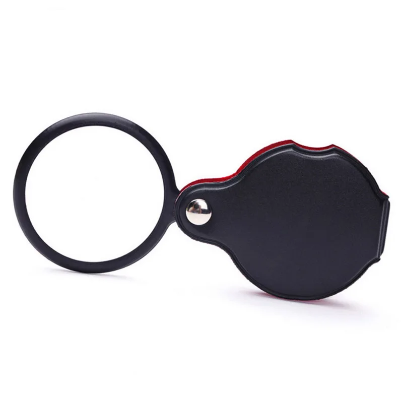 Portable Pocket 6X Jeweler Magnifier Folding Reading Magnifying Glasses Loupe Hand Tools Amplifier Lens for Watch Repairing