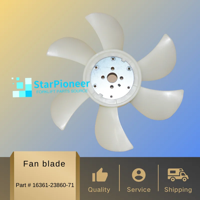 Forklift Cooling Fan Blade Engine 4Y,1Z,1DZ,2Z,3Z,11Z,13Z,4D92E,4D94E,4D98E,4D94LE,4TNV94L Part # 16361-23860-71,YM129900-44700