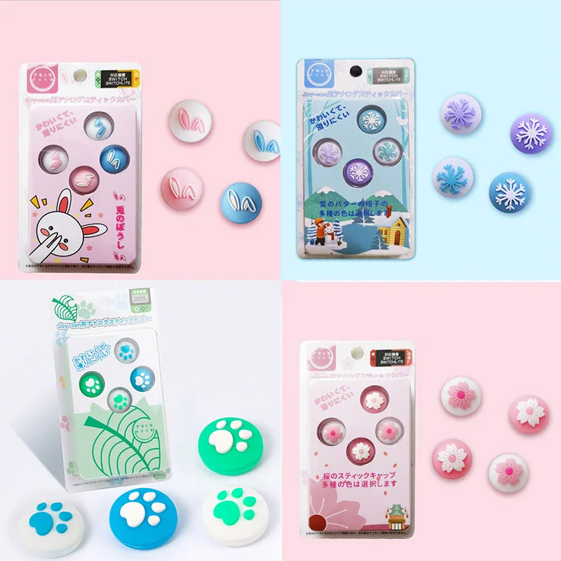 

Cute Sakura Pink Flower Nintend Thumb Stick Grip Cap Joystick Cover For Nintendo Switch Joy-con Controller Thumbstick Case