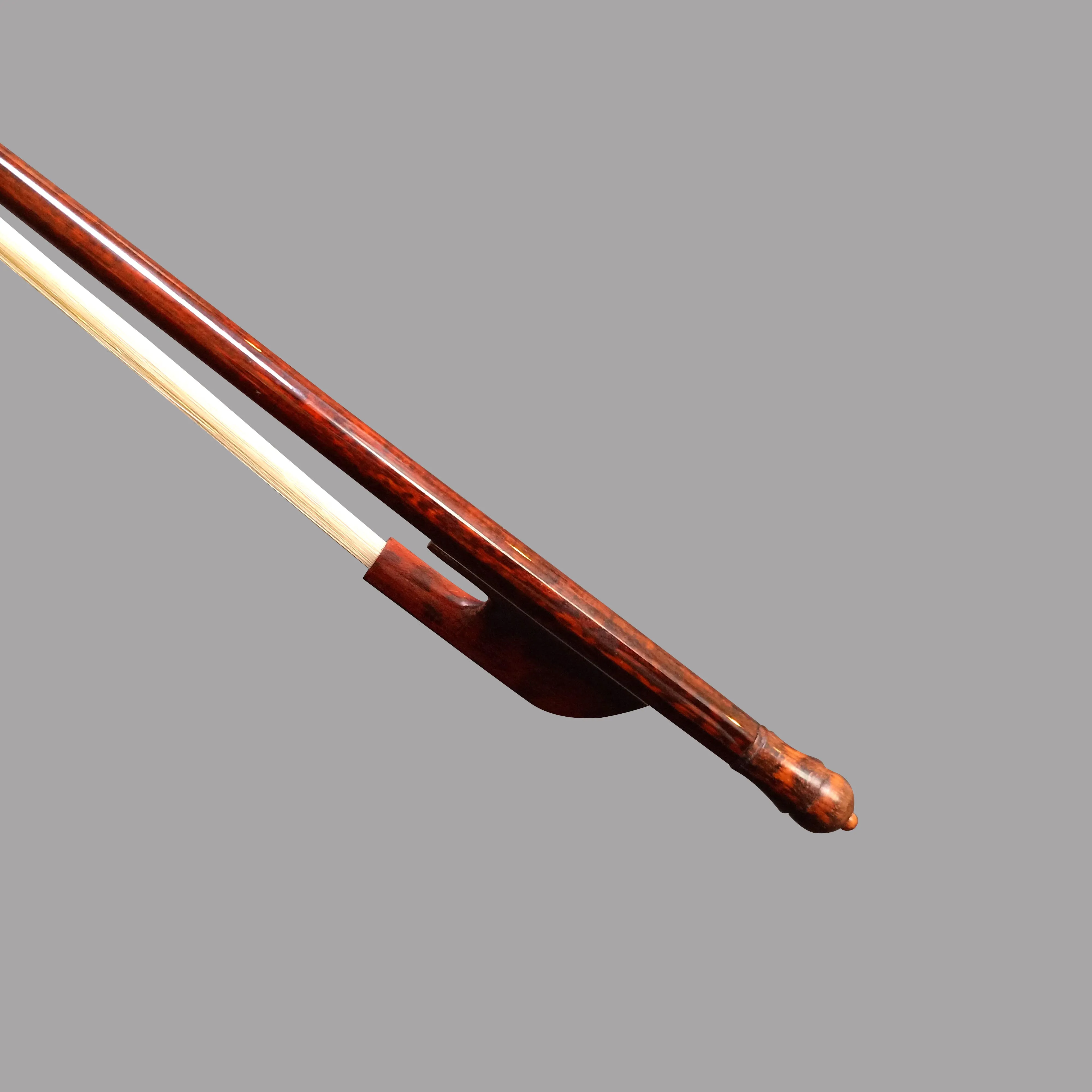 Freeshipping 4/4 violin bow snakewood stick frog baroque fiddle bow mongolia horsehair violin part accessary