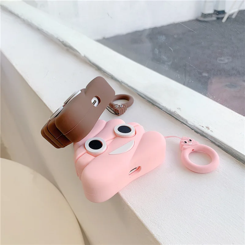 스툴 모양 인스타 애플 에어팟 2 1 케이스, 무선 헤드폰 소프트 실리카 젤 타이드 에어팟 프로 케이스 크리에이티브 헤드폰 케이스 박스