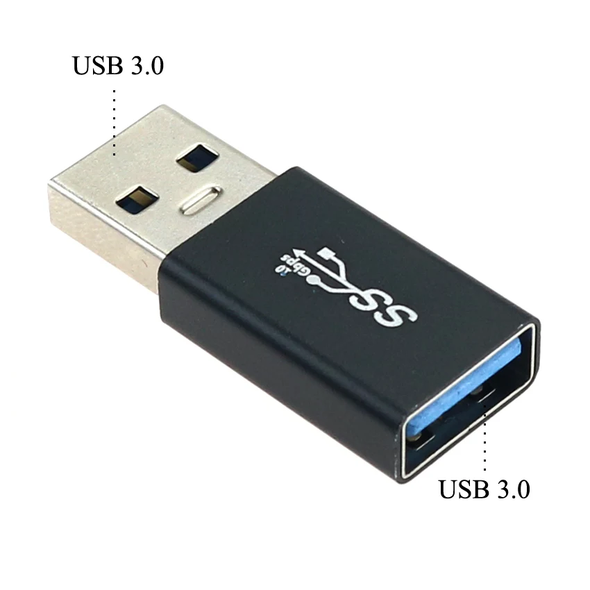 Адаптер USB 3.0 Type A YuXi, штекер-гнездо